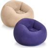 imageWLIVE 4Pcs Bean Bag Chair Inflatable Comfy Chair for Adults Suit for Living Room Dorm Bedroom Beige2 Black1 Purple1