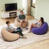 imageWLIVE 4Pcs Bean Bag Chair Inflatable Comfy Chair for Adults Suit for Living Room Dorm Bedroom Beige2 Black1 Purple1