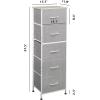 imageWLIVE 5 Drawer Dresser and 9 Drawer Dresser Set Dresser for Bedroom Closet Hallway Storage Dresser Organizer Unit Dressers amp Chests of Drawers with Fabric Bins Light Grey