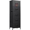 imageWLIVE 5 Drawer and 7 Drawer Dresser Set Dresser for Bedroom Closet Hallway Storage Organizer Unit Dressers amp Chests of Drawers with Fabric Bins Charcoal Black