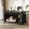 imageWLIVE Coffee Table with Storage Modern Coffee Table with Flipup Door 2in1 Center Table Cat House Furniture for Living Room Home Black