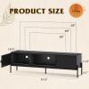 imageWLIVE Wood Lift Top Coffee Table with Modern TV Stand for 65 Inch TV
