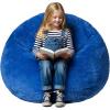 imageWLIVE 2 Pcs Bean Bag Chair Inflatable Comfy Chair for Adults Kids Suit for Dorm Gaming Room BlackNavy Blue