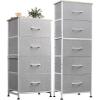 imageWLIVE 4 Drawer Dresser and 5 Drawer Dresser Set Dresser for Bedroom Closet Hallway Storage Dresser Organizer Unit Dressers amp Chests of Drawers with Fabric Bins Light Grey