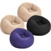 imageWLIVE 4Pcs Bean Bag Chair Inflatable Comfy Chair for Adults Suit for Living Room Dorm Bedroom Beige2 Black1 Purple1