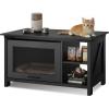 imageWLIVE Coffee Table with Storage Modern Coffee Table with Flipup Door 2in1 Center Table Cat House Furniture for Living Room Home Black