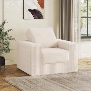 imageWLIVE 35 Boneless Chair for Living Room Bean Bag Chair for Adults with Pillows Comfortable Floor Chair Beige SingleBeige