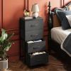 imageWLIVE 3 Drawer 4 Drawer and 5 Drawer Dresser Set Dresser for Bedroom Closet Hallway Storage Organizer Unit Dressers amp Chests of Drawers Charcoal Black