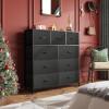 imageWLIVE 3 Drawer 5 Drawer and 9 Drawer Dresser Set Dresser for Bedroom Closet Hallway Storage Organizer Unit Dressers amp Chests of Drawers Charcoal Black