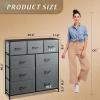 imageWLIVE 3 Drawer 5 Drawer and 9 Drawer Dresser Set Dresser for Bedroom Closet Hallway Storage Organizer Unit Dressers amp Chests of Drawers Dark Grey