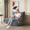 imageWLIVE Bean Bag Chair for Adults Teddy Fleece Togo Chair Giant Memory Foam for Living Room and Bedroom Single GreyGrey