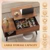 imageWLIVE Coffee Table for Living Room Small Coffee Table with Storage Lift Top Modern Wooden Dining Center Table with Storage Shelf amp Hidden Compartment 315 BlackWalnut