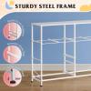 imageWLIVE Dresser for Bedroom with 8 Drawers Wide Fabric Dresser for Storage and Organization Bedroom Dressers Chest of Drawers for Living Room Closet Hallway Cloudy PinkApink