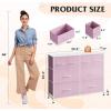 imageWLIVE Dresser for Bedroom with 8 Drawers Wide Fabric Dresser for Storage and Organization Bedroom Dressers Chest of Drawers for Living Room Closet Hallway Cloudy PinkApink