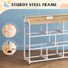 imageWLIVE Dresser for Bedroom with 8 Drawers Wide Fabric Dresser for Storage and Organization Bedroom Dressers Chest of Drawers for Living Room Closet Hallway Cloudy PinkCream White