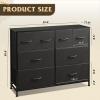 imageWLIVE Dresser for Bedroom with 8 Drawers Wide Fabric Dresser for Storage and Organization Bedroom Dressers Chest of Drawers for Living Room Closet Hallway Cloudy PinkBlack