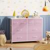imageWLIVE Dresser for Bedroom with 8 Drawers Wide Fabric Dresser for Storage and Organization Bedroom Dressers Chest of Drawers for Living Room Closet Hallway Cloudy PinkApink