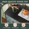 imageWLIVE Dresser with 4 Drawers Storage Tower Organizer Unit Fabric Dresser for Bedroom Hallway Entryway Closets Sturdy Steel Frame Wood Top Easy Pull Handle Vintage GreenTurquoise