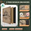 imageWLIVE Dresser with 4 Drawers Storage Tower Organizer Unit Fabric Dresser for Bedroom Hallway Entryway Closets Sturdy Steel Frame Wood Top Easy Pull Handle Vintage GreenPattern