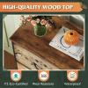 imageWLIVE Dresser with 4 Drawers Storage Tower Organizer Unit Fabric Dresser for Bedroom Hallway Entryway Closets Sturdy Steel Frame Wood Top Easy Pull Handle Vintage GreenPattern