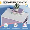 imageWLIVE Dresser with 4 Drawers Storage Tower Organizer Unit Fabric Dresser for Bedroom Hallway Entryway Closets Sturdy Steel Frame Wood Top Easy Pull Handle Vintage GreenPurple