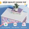 imageWLIVE Dresser with 4 Drawers Storage Tower Organizer Unit Fabric Dresser for Bedroom Hallway Entryway Closets Sturdy Steel Frame Wood Top Easy Pull Handle Vintage GreenTiedye Purple Print