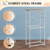 imageWLIVE Dresser with 4 Drawers Storage Tower Organizer Unit Fabric Dresser for Bedroom Hallway Entryway Closets Sturdy Steel Frame Wood Top Easy Pull Handle Vintage GreenCream White