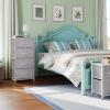 imageWLIVE Dresser with 4 Drawers Storage Tower Organizer Unit Fabric Dresser for Bedroom Hallway Entryway Closets Sturdy Steel Frame Wood Top Easy Pull Handle Vintage GreenLight Grey