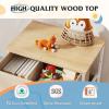 imageWLIVE Fabric Dresser 5Drawer Tall Dressers for Bedroom Storage Dresser Organizer with Fabric Bins Wood Top Sturdy Steel Frame Chest of Drawers for Closet Hallway PatternCream White