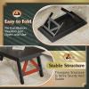 imageWLIVE Folding Coffee Table Portable Small Coffee Table with No Assembly Needed for Living Room Floor Table for Small Space Rustic BrownBlack