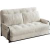 imageWLIVE Futon Sofa Bed Floor Chair with Adjustable Backrest Bean Bag Bed for Adults with Armrest Pillow Low Profile for Living Room Reading Bedroom Loveseat Beige