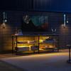 imageWLIVE TV Stand for 32 Inch TV Small TV Entertainment Center with with Storage Cabinet Industrial TV Stands for Living Room Bedroom and Corner 32 TV Console Rustic BrownGreige