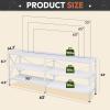 imageWLIVE TV Stand for 32 Inch TV Small TV Entertainment Center with with Storage Cabinet Industrial TV Stands for Living Room Bedroom and Corner 32 TV Console Rustic BrownWhite