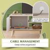 imageWLIVE TV Stands for Living Room MidCentury Modern TV Stand for 505560 Inch TV Wood Entertainment Center with Storage Cabinets Media Console Retro BrownLight Oak  White