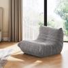 imageWLIVE Bean Bag Chair for Adults Teddy Fleece Togo Chair Giant Memory Foam for Living Room and Bedroom Single GreyGrey