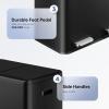 imageWLIVE 2 x 8 Gallon Dual Compartment Trash Can Stainless Steel PetProof Double Garbage Can Kitchen with Lid Inner Buckets and Deodorizing Filter Box Trash and Recycle Bin Combo SilverBlack