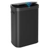 imageWLIVE 2 x 8 Gallon Dual Compartment Trash Can Stainless Steel PetProof Double Garbage Can Kitchen with Lid Inner Buckets and Deodorizing Filter Box Trash and Recycle Bin Combo SilverBlack