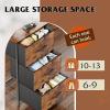 imageWLIVE 3 Drawer and 4 Drawer Dresser Set Dresser for Bedroom Closet Hallway Storage Organizer Unit Dressers amp Chests of Drawers with Fabric Bins Rustic Brown Wood Grain Print