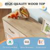 imageWLIVE Dresser for Bedroom with 5 Drawers Wide Chest of Drawers for Bedroom Fabric Dresser for Living Room Closet Hallway Cream WhiteCream White