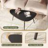 imageWLIVE Round Coffee Table 326 Small Coffee Table with Storage Shelf 2Tier Circle Wood Center Table for Living Room Apartment Rustic BrownBlack