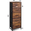 image:imageWLIVE 3 Drawer Dresser 5 Drawer and 7 Drawer Dresser Set Dresser for Bedroom Closet Hallway Storage Dresser Organizer Unit Dressers amp Chests of Drawers Rustic Brown Wood Grain Print
