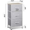 image:imageWLIVE 3 Drawer Dresser and 4 Drawer Dresser Set Dresser for Bedroom Closet Hallway Storage Dresser Organizer Unit Dressers amp Chests of Drawers with Fabric Bins Light Grey