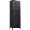 image:imageWLIVE 4 Drawer and 5 Drawer Dresser Set Dresser for Bedroom Closet Hallway Storage Organizer Unit Dressers amp Chests of Drawers with Fabric Bins