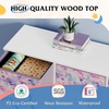 image:imageWLIVE 7 Drawer Dresser TV Stand Entertainment Center Media Console Table with Wood Top for TV up to 45 inch Chest of Drawers for Bedroom Living Room Tiedye Print Pink Purple BlueTiedye Purple Print