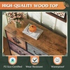 image:imageWLIVE 7 Drawer Dresser TV Stand Entertainment Center Media Console Table with Wood Top for TV up to 45 inch Chest of Drawers for Bedroom Living Room Tiedye Print Pink Purple BluePattern