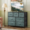 image:imageWLIVE 7 Drawer Dresser TV Stand Entertainment Center Media Console Table with Wood Top for TV up to 45 inch Chest of Drawers for Bedroom Living Room Tiedye Print Pink Purple BlueTurquoise