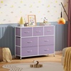 image:imageWLIVE 7 Drawer Dresser TV Stand Entertainment Center Media Console Table with Wood Top for TV up to 45 inch Chest of Drawers for Bedroom Living Room Tiedye Print Pink Purple BluePurple
