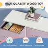 image:imageWLIVE 7 Drawer Dresser TV Stand Entertainment Center Media Console Table with Wood Top for TV up to 45 inch Chest of Drawers for Bedroom Living Room Tiedye Print Pink Purple BluePurple