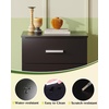 image:imageWLIVE Black Night Stand Set of 2 with 3 Drawers Small Wooden Nightstand Sets Bed Side Tables for Bedroom Living Room Dorm Modern Minimalist Bedside Table 129 D x 16 W x 216 HBlack