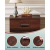image:imageWLIVE Black Night Stand Set of 2 with 3 Drawers Small Wooden Nightstand Sets Bed Side Tables for Bedroom Living Room Dorm Modern Minimalist Bedside Table 129 D x 16 W x 216 HEspresso